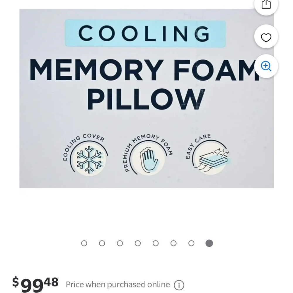 Tempur-Pedic Cooling Memory Foam Pillow